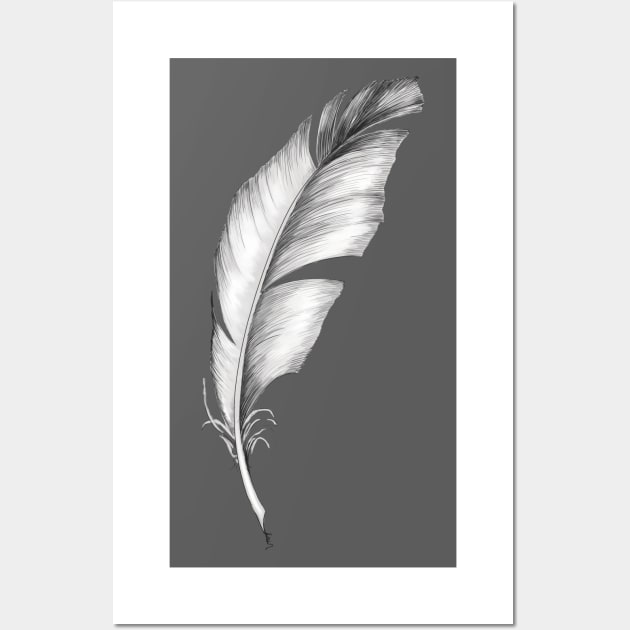 White feather Wall Art by Anilia